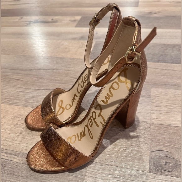 Sam Edelman Shoes - Sam Edelman Women's Bronze Heeled Sandals